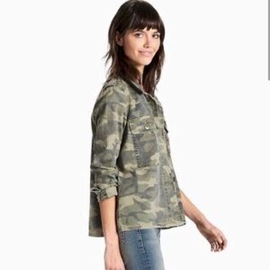 Lucky Brand Camo Jacket - Women’s Size Large - Button-Up Jacket